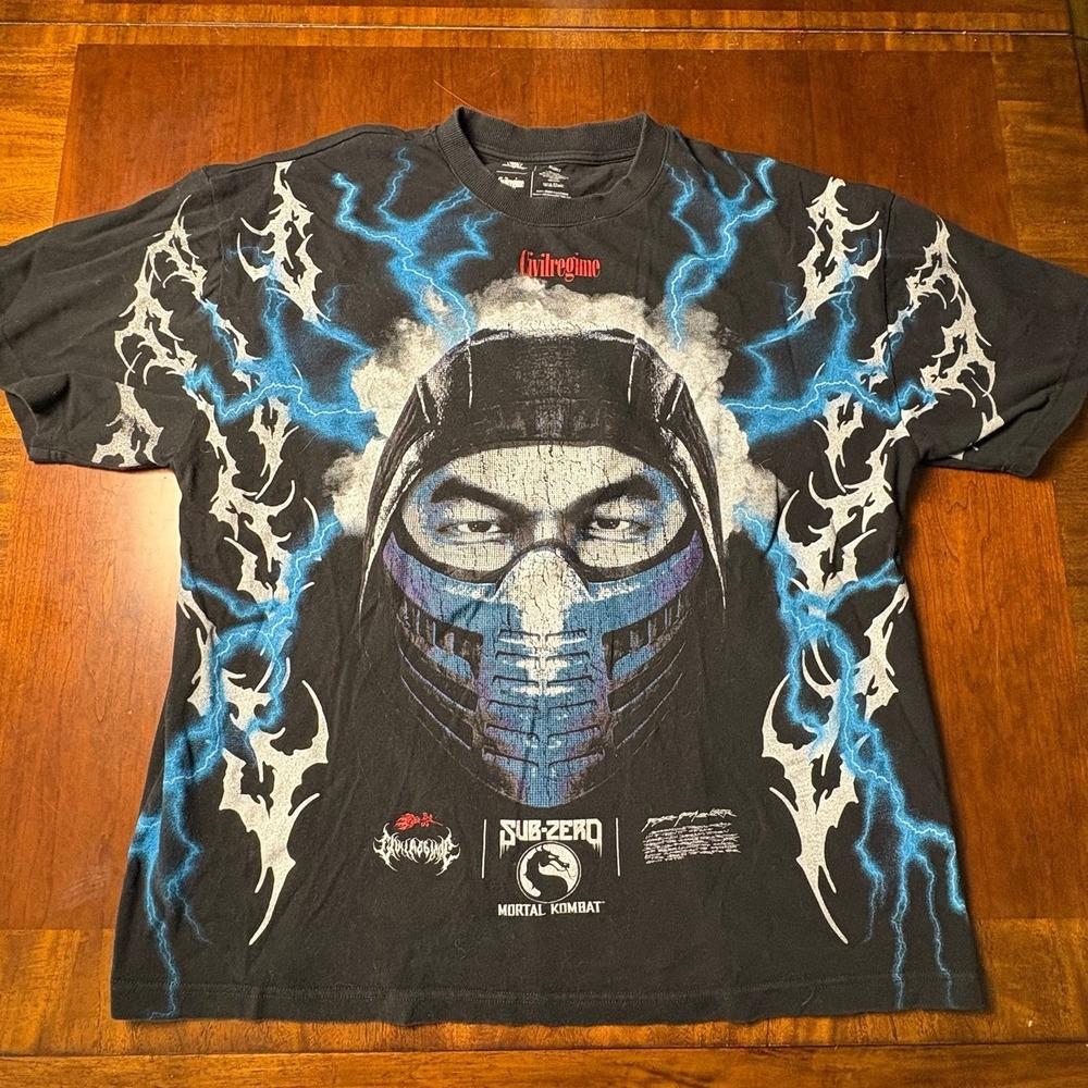 Civil Regime x Mortal Kombat Sub-Zero All Over Print T-Shirt XL 2025